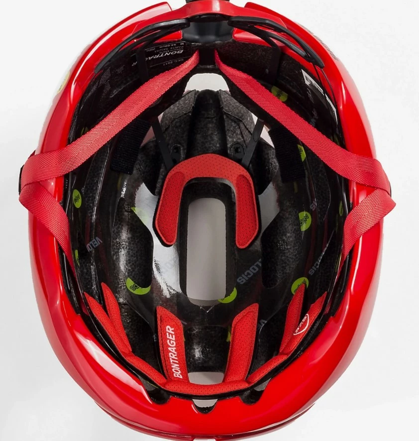 Bontrager Hjelm Velocis MIPS Rød/sort L/58-63cm 6 Bontrager Hjelm Velocis MIPS Rød/sort L/58-63cm - Billede 4