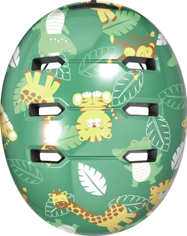 Hjelm Abus Skurb Kid S/45-50cm – Green Jungle 6 Hjelm Abus Skurb Kid S/45-50cm – Green Jungle - Billede 4