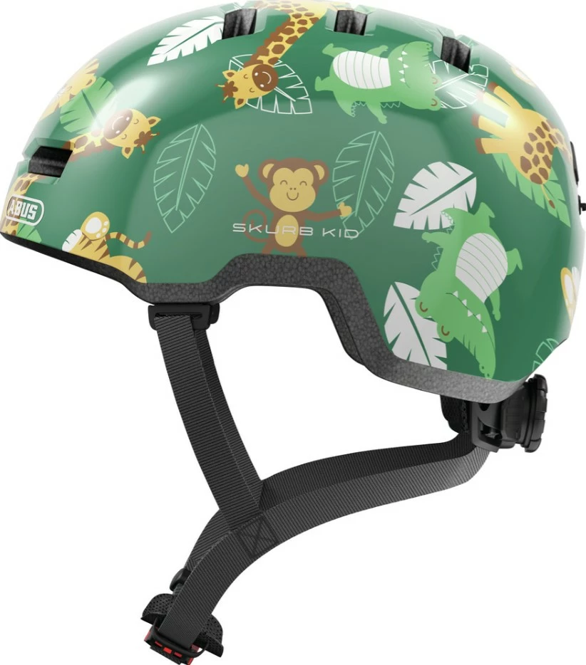 Hjelm Abus Skurb Kid S/45-50cm – Green Jungle 3 Hjelm Abus Skurb Kid S/45-50cm – Green Jungle